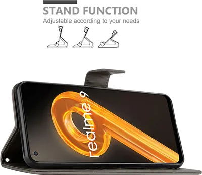 Obrázek produktu pro Cadorabo pouzdro pro Realme 9 4G / 9 PRO+ Protective Cover in Grey Ochranný kryt Pouzdro na mobil Flowers Flower