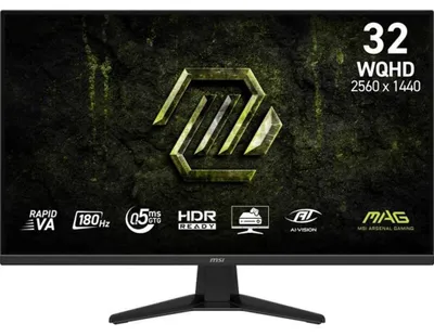 Image de MSI MAG 325QF E18V, 80 cm (31.5"), 2560 x 1440 px, Wide Quad HD, LED, 0.5 ms, Noir