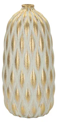 Image de Vase Pepitas 18,5 x 37,5 x 18,5 cm Céramique Gris Or