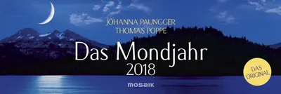 Imagen del producto de MOSAIK 31921 Das Mondjahr Tischquerkalender 32 x 10,7 cm