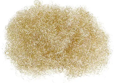 Produktbild von Flower Hair Lametta Gold-Silber für Weihnachten, Hochzeiten, Deko, festliches Glänzen, 200g