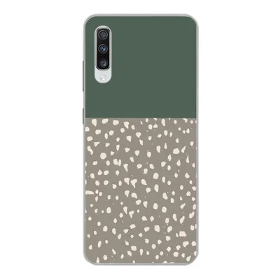 Produktbild von MuchoWow® Handyhülle Schutzhülle Hülle für Samsung Galaxy A70 Polka dot - Grün - Muster Silikon Softcase Handy Hülle - Schutzhaube