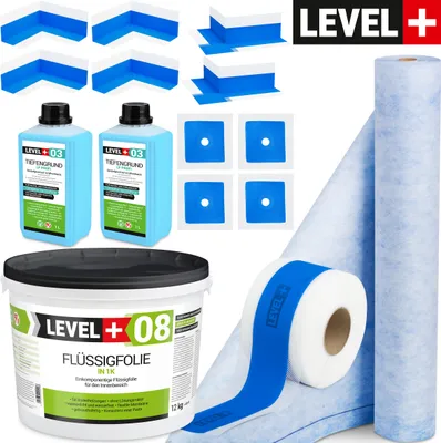 Produktbild von Dicht Set Dichtfolie 12kg Dusch Badabdichtung Dichtband 20m Dichtbahn 2m SET341