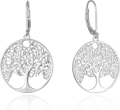 Produktbild von Silberne Ohrringe Baum des Lebens AGUC2708