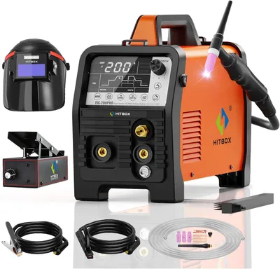 Obrázek produktu pro Svařovací přístroj TIG 200A, 6 v 1, s vysokofrekvenčním zapalováním, pulzním svařováním a bodovým svařováním