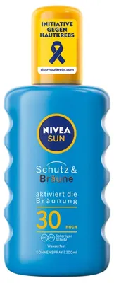 Produktbild von Nivea Sun Schutz und Bräune Sonnenspray wasserfest LSF 30 200ml