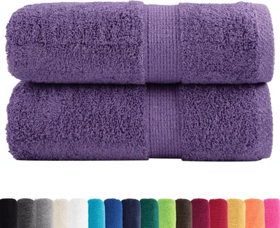 Immagine prodotto di vidaXL Asciugamani Premium SOLUND 2 pezzi Viola 30x30 cm 600 g/m²