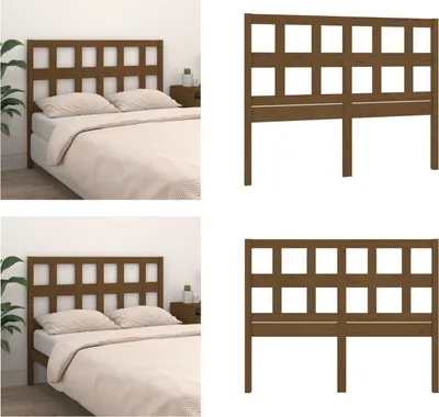 Produktbild von vidaXL Kopfteil Honigbraun 185,5x4x100 cm Massivholz Kiefer - Kopfteil - Kopfteile - Bettkopfteil - Holzkopfteil
