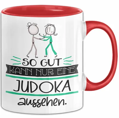 Produktbild von Judoka Geschenk Tasse So Gut Kann Nur Eine Judoka Aussehen Geschenkidee Geburtstag Weihnachten Lustig (Rot)