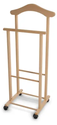 Produktbild von Kleiderständer Atri 102, 37x105 cm, mit Gummirädern, inkl. Kleiderbügel und Hosenständer