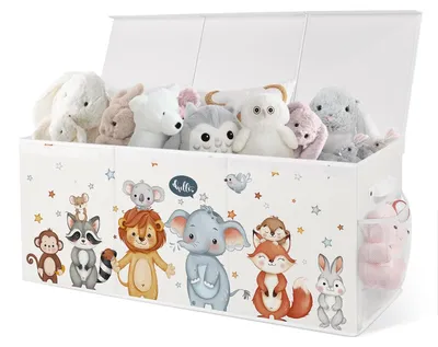 Image de Omgoods - Boîte de rangement pour jouets avec 3 compartiments