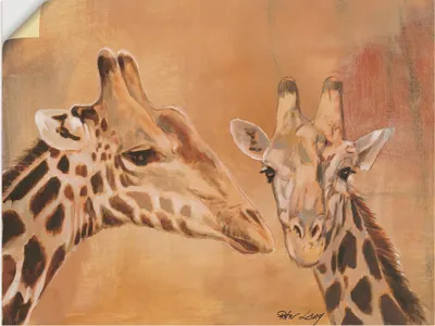 Produktbild von ARTland Wandbild, selbstklebend Giraffen Größe: 60x45 cm