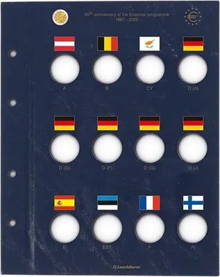 Produktbild von Münzblätter VISTA Erasmus 2021 2er Pack