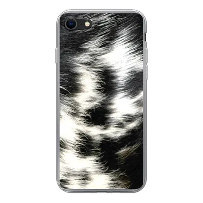 Produktbild von MuchoWow® Handyhülle Schutzhülle Hülle für iPhone SE 2022 Die Kuhhaut einer Langhornkuh Silikon Softcase Handy Hülle - Schutzhülle