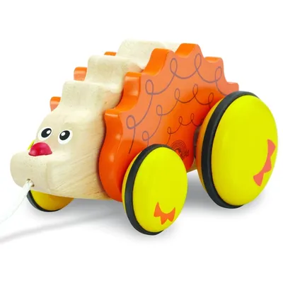 Productafbeelding van Wonderworld Houten egel aan een touwtje