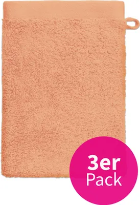 Produktbild von grace grand spa Waschhandschuh Absolut mit breiter Webbordüre Orange One Size
