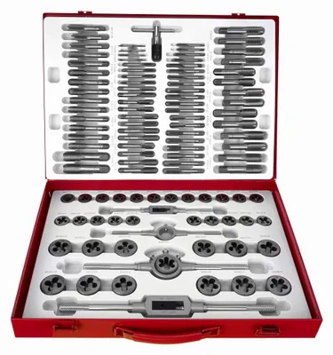Image de KRAFT&DELE Jeu de tarauds et boucles filetées 110pcs KD10250