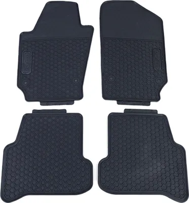 Produktbild von Premium Gummi Fußmatten Set 4-teilig Schwarz für VW Polo 6R ab 09