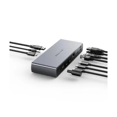 Produktbild von HyperDrive Thunderbolt-4 Dockingstation, Farbe:Grau