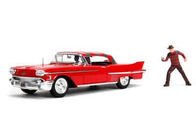 Obrázek produktu pro Jada Toys Noční můra v Elm Street 1958 Cadillac Diecast Model Car with Figure JADA31102