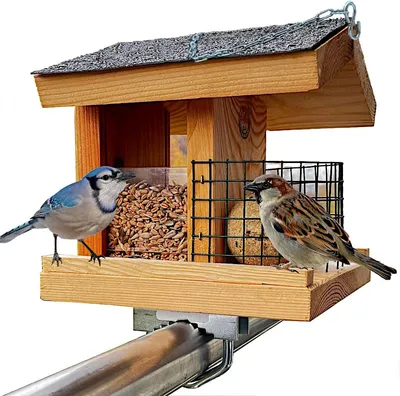 Produktbild von Vögel-Futterspender Vogelfutterstation für den Balkon oder zum Aufhängen