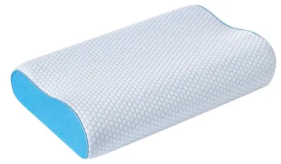 Produktbild von Reisekissen aus Memory-Schaum für Camping, Hotel und Freizeit – geeignet für Schlafapnoe und Nackenstütze – kompakt, ergonomisch und perfekt für Flugreisen (Reisen)