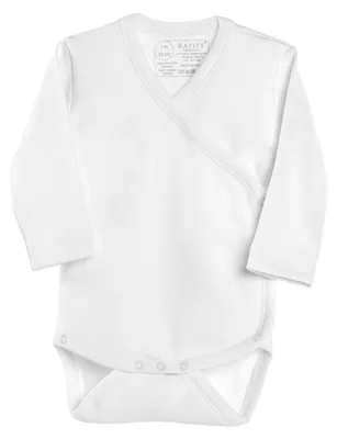 Produktbild von Rapife Wickelbody Langarm Weiß Gr. 50