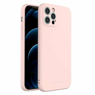 Image de Wozinsky Color Case Silikonowe Elastyczne Wytrzymałe Etui Iphone 12 Pro Różowy
