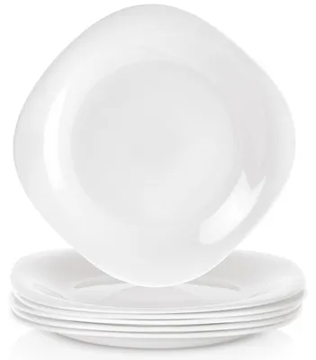 Produktbild von Orion | Dessertteller 6er Set - 20 cm - Opalglas - Quadratisch - Weiß - LUNA