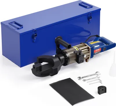 Immagine prodotto di Curvatrice idraulica elettrica per tondo VEVOR, curvatrice per tondo da 1500 W, curvatura di tondo fino a 12-22 mm in 4 secondi con cassetta degli attrezzi per l'olio