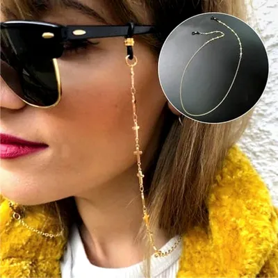 Produktbild von 3 Stück Brillenkette, verstellbare Brillenband, Halter Lanyard, Anti-Verlust Schnur für Retainer, Kettenband, Brillenaccessoires für Damen und Herren