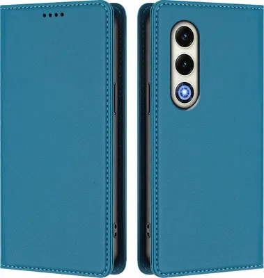 Image de Etui en cuir pour itel S25, étui magnétique en cuirPolyuréthaneavec support Lake blue