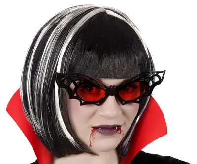 Produktbild von Brille im Halloween-Stil, mehrfarbig, als Accessoire für Kostümpartys und Halloween-Feiern
