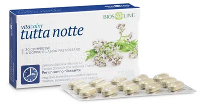 Productafbeelding van Vitacalm Tutta Notte Met Melatonine, 30 Tabletten