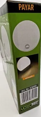 A close-up view of a product box, showing the brand name, product image, and barcode.