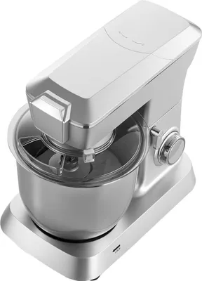Obrázok produktu pre Stojanový mixér, 4,3 l elektrický kuchynský mixér, 1300 W mixér na cesto, 6+P rýchlostí, mixér s naklápacou hlavou a 1,5 l mixérom, nerezová misa, hák na cesto, metla, šľahač, na pečenie, miešanie, strieborný
