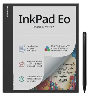 Produktbild von PocketBook InkPad Eo E-Reader 10.3" 64GB grigio nebbia Wi-Fi Touchscreen a colori