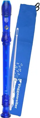 Produktbild von Voggenreiter Voggys Kunststoff-Blockflöte, Deutsche Griffweise, Block Flöte, Blau, 1091