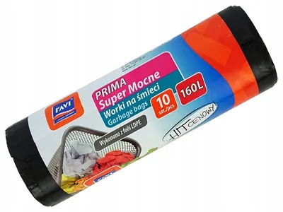 Zdjęcie produktu dla Worki na śmieci uniwersalne Ravi Prima 240l 10 szt.