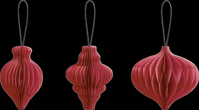 Image de Heyda 204870727 Set de gouttes en nid d'abeille, rouge