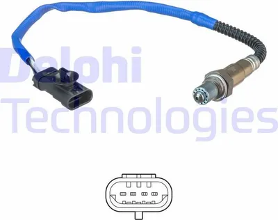 Produktbild von DELPHI Lambdasonde für DACIA DUSTER Beheizt 460mm ES20656-12B1