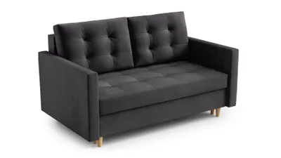 Produktbild von AX LIVING Spaxton 2 Sitzer Sofa Klein 155 Dunkelgrau Modern Funktional