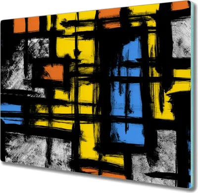 Produktbild von Coloray Hackbrett Herdabdeckplatte 60x52 cm Küchenbrett Kochplattenabdeckung Schneidebrett - Sonnenaufgang über den See