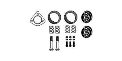 Produktbild von HJS Montagesatz Katalysator 82 47 8398 für SUZUKI JIMNY (FJ)