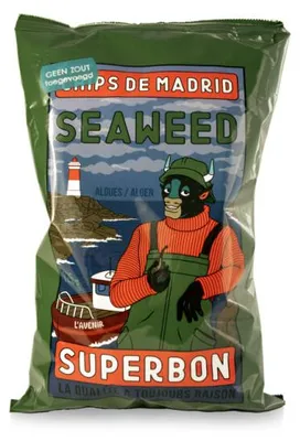 Productafbeelding van Superbon Chips met Zeewier zonder Toegevoegd Zout (125 gr)