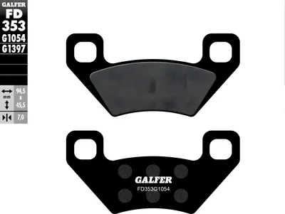 Produktbild von Bremsbeläge Galfer FD353G1054 Semi-Metall