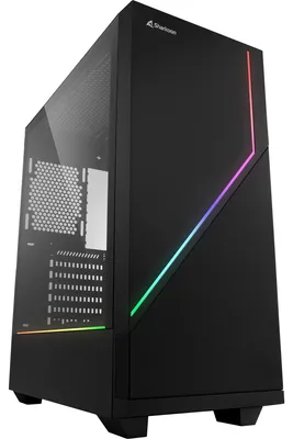 Produktbild von Sharkoon Gehäuse RGB   FLOW         ATX       1xGlas schwarz