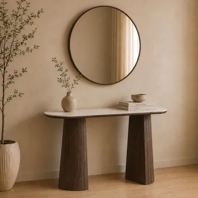 Produktbild von Milton & Oldbrook Konsolentisch 120 cm Zahara Walnusslook
