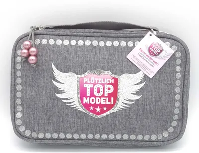 Produktbild von "Plötzlich Top Model" Kinder Kulturtasche (Grau)
