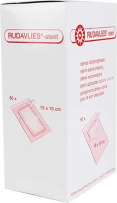 Produktbild von NOBA Rudavlies sterile Wundpflaster 50 Stück 15 cm x 10 cm